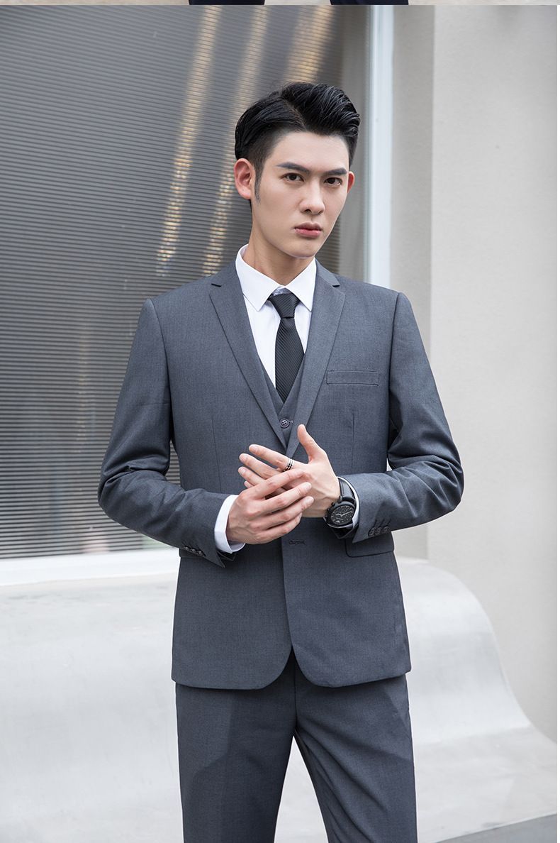 ネイビー（一つボタン） スーツ メンズ 上下セット スリムスーツ 1つ