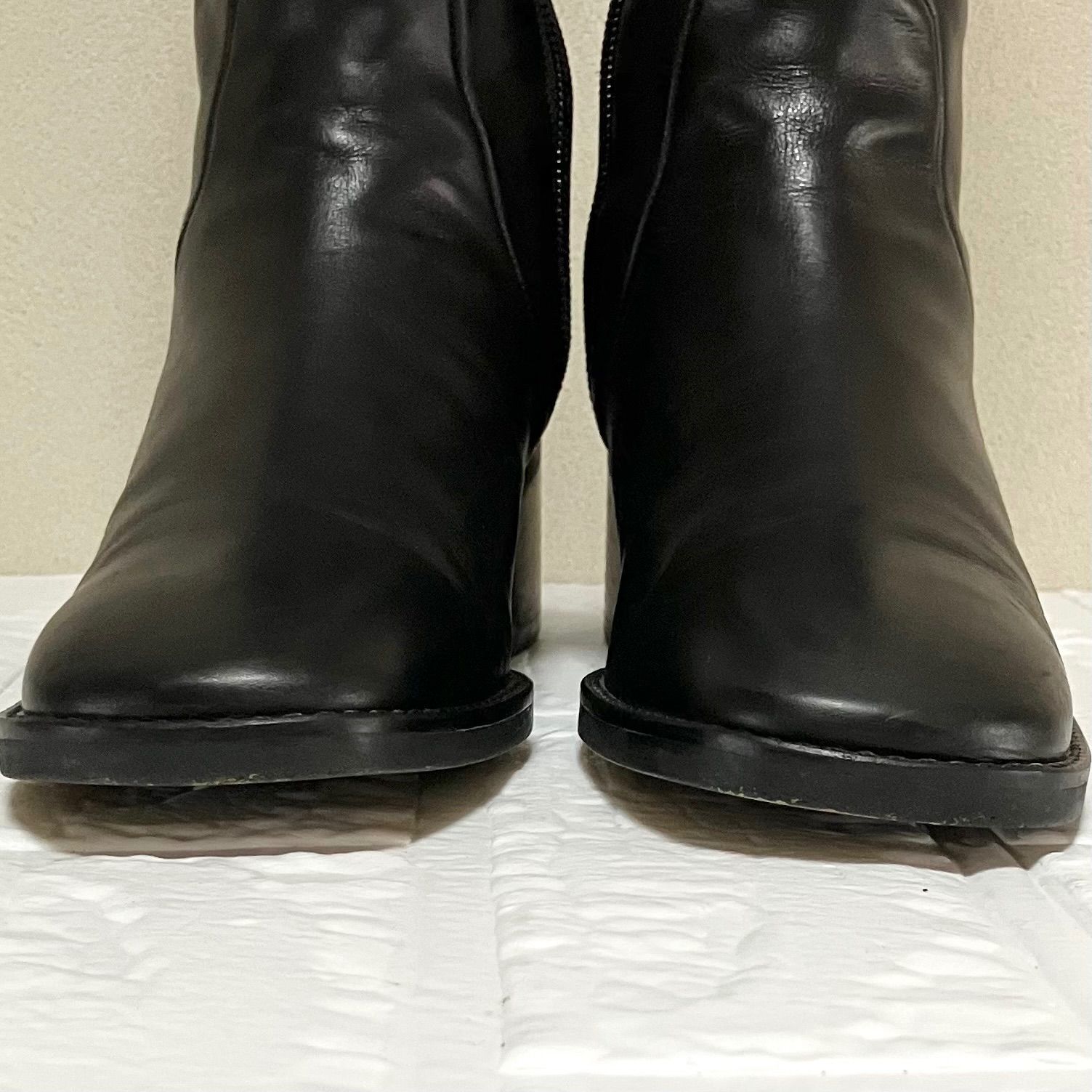 マーガレットハウエル レースアップブーツ サイドジップ 黒 24.5 マーガレットハウエル レースアップブーツ サイドジップ 黒 24.5