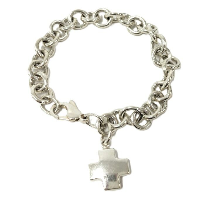 ティファニー ローマン クロス SV925 ブレスレット Tiffany&Co チェーンブレスレット ローマンクロス SV925