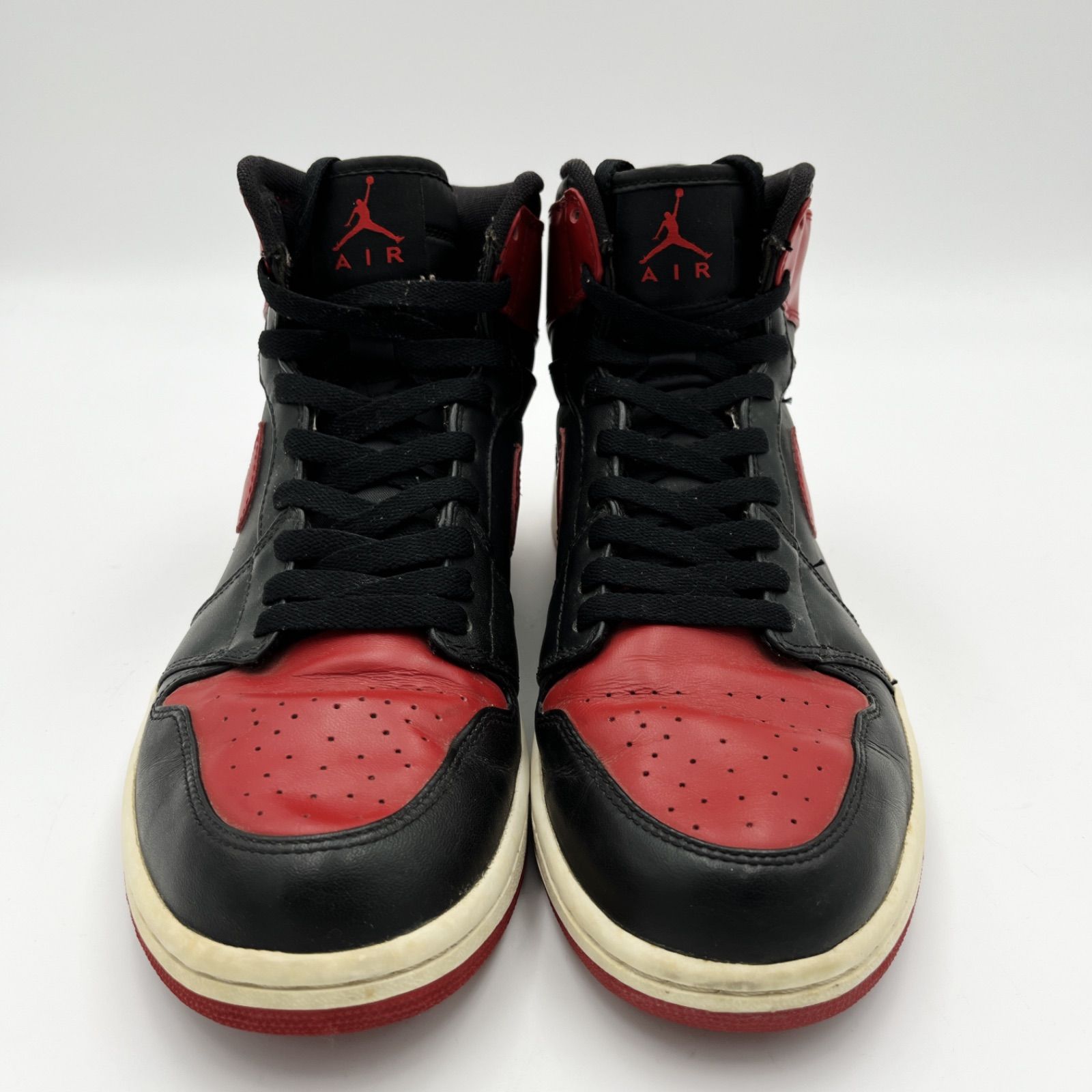 NIKE ナイキ AIR JORDAN 1 エア ジョーダン 1 AJ1 HIGH RETRO ハイ レトロ CHICAGO BULLS シカゴ  ブルズ 332550-061 black varsity red 28cm 2009 SM-29