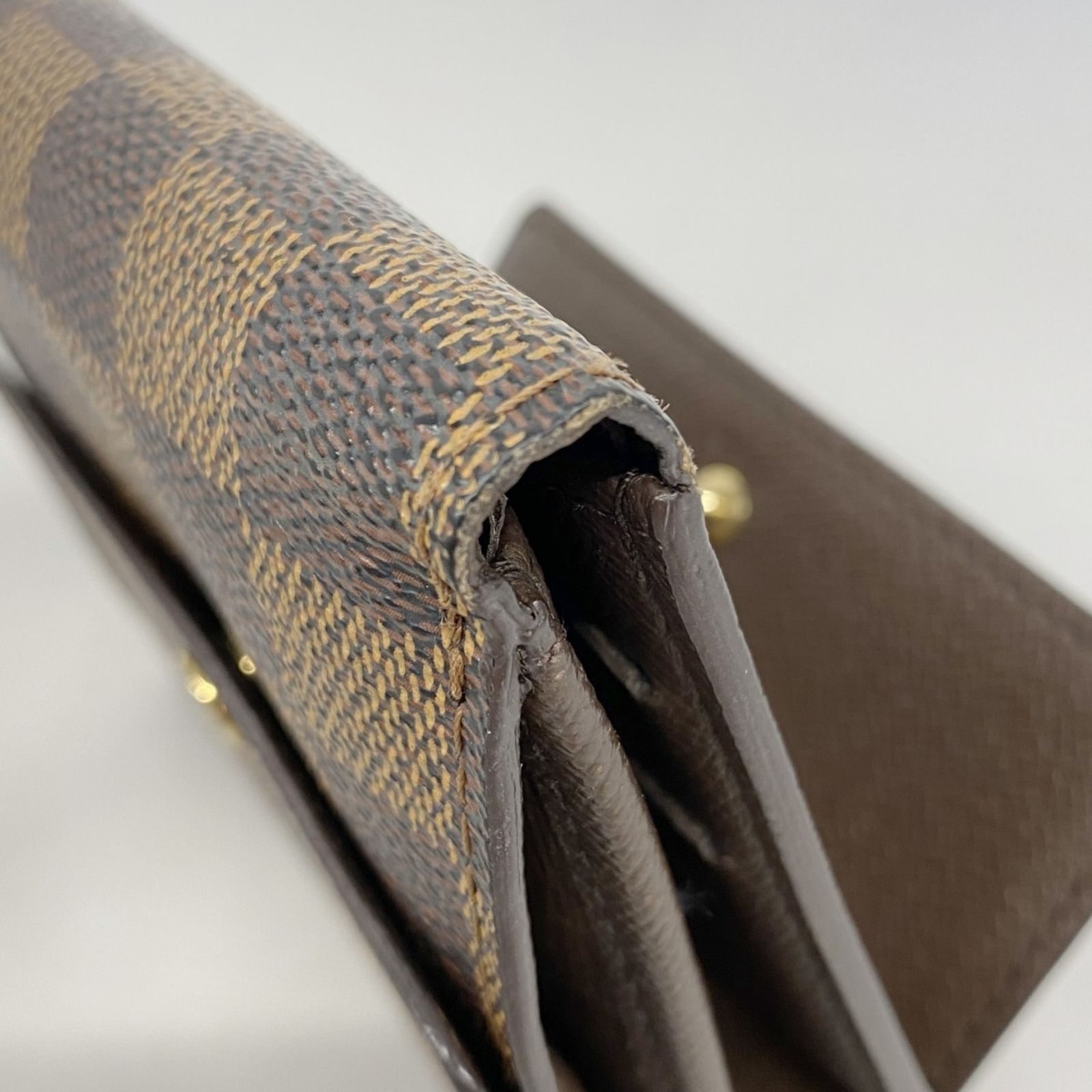 美品❣️ルイヴィトン ダミエ ポルトモネビエカルトクレディ 三つ折り財布 茶 ルイ・ヴィトン(Louis Vuitton) ルイ・ヴィトン 三つ折り財布
