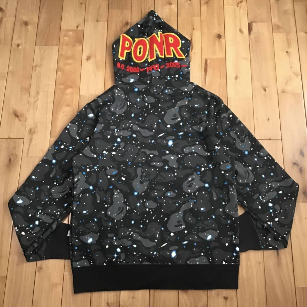 ☆XL☆ 蓄光 Space camo シャーク パーカー shark full zip hoodie a 
