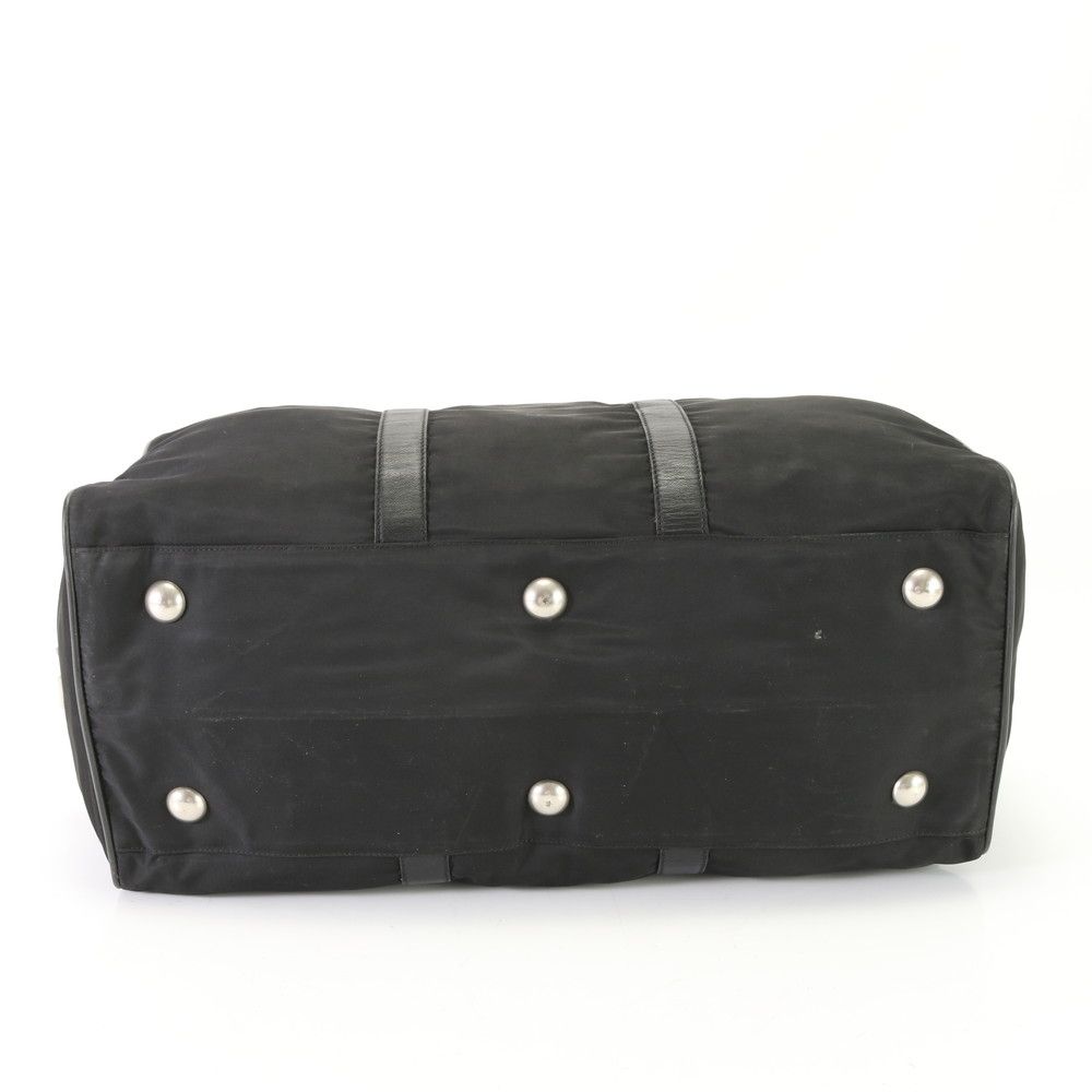 1円 美品 プラダ テスート ナイロン 三角ロゴ レザー ボストン バッグ