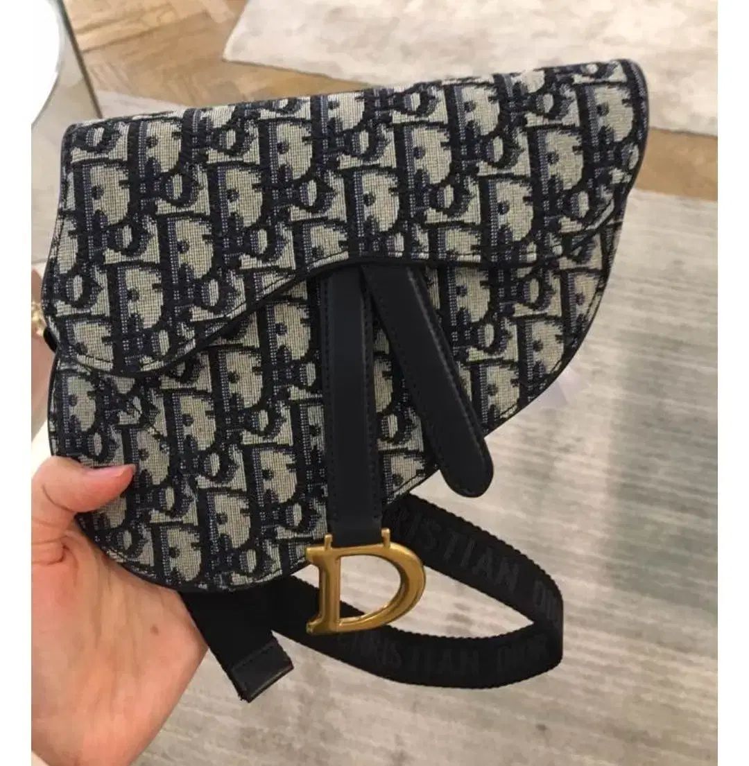 Dior ディオール オブリーク ジャカード サドルバッグ ポーチ ベルトバッグ