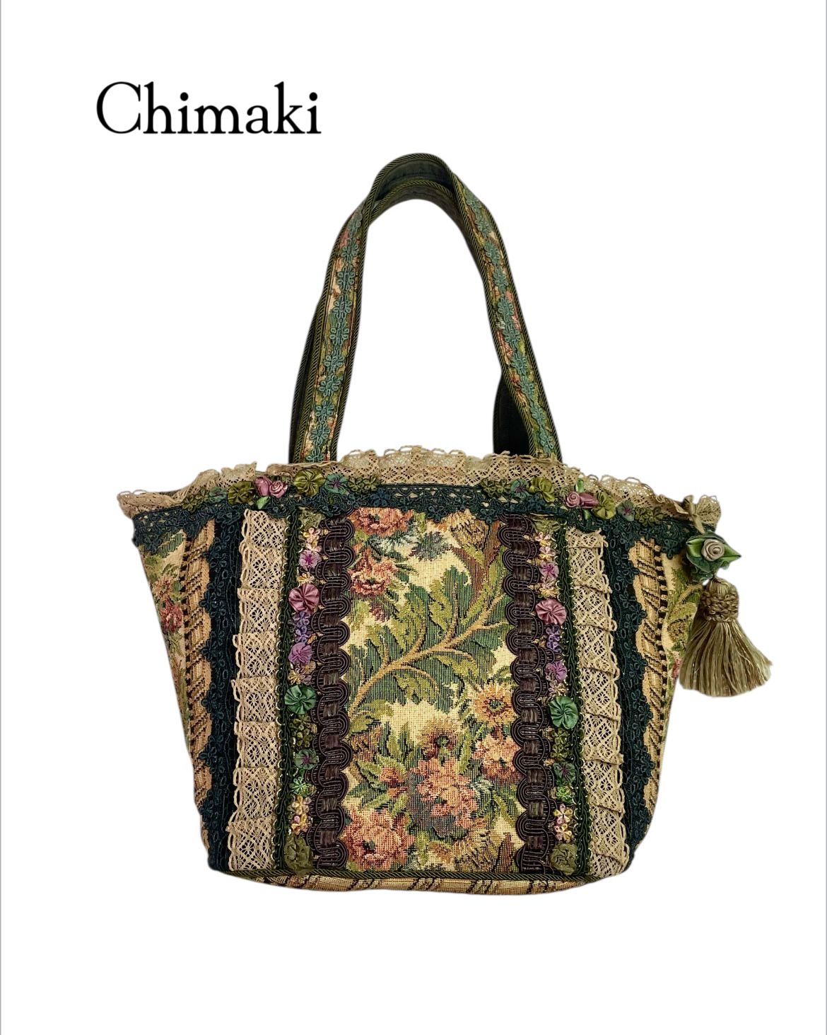 Chimaki チマキハンドバック レース ゴブラン織り - メルカリ