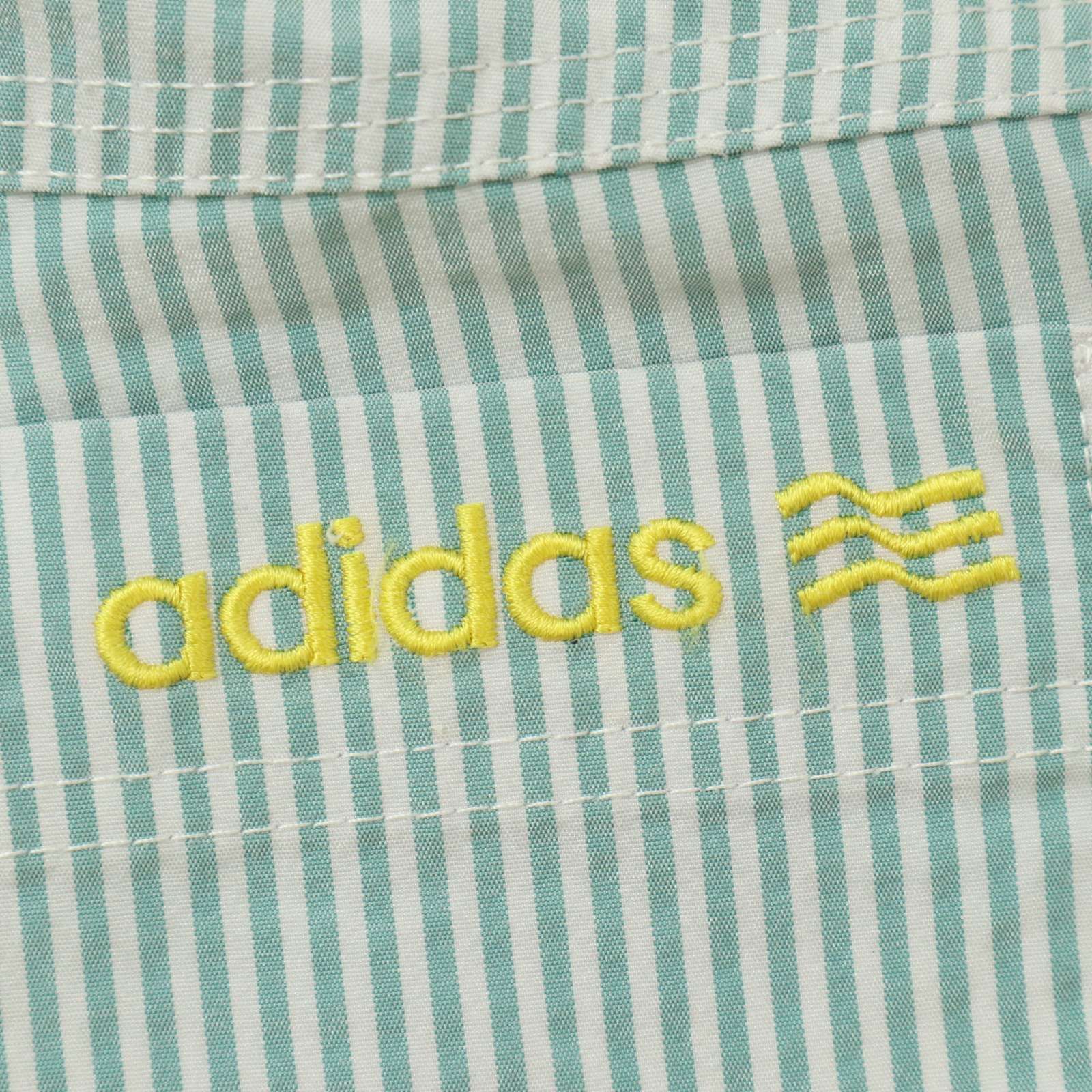 美品】adidas GOLF アディダス ゴルフ 春夏 ロゴ刺繍☆ ストライプ