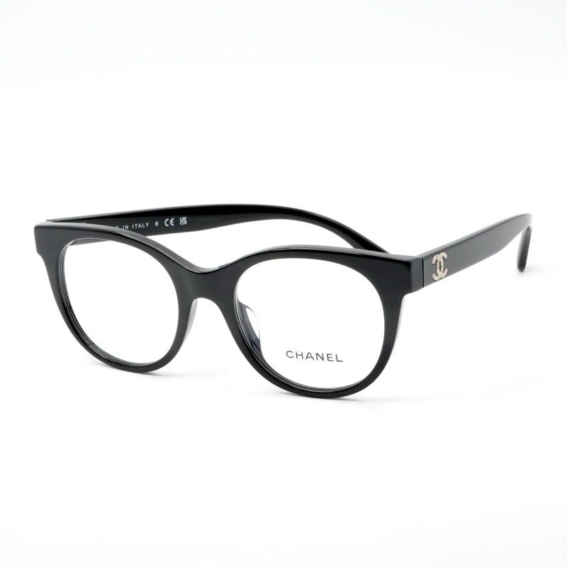 CHANEL メガネ 眼鏡 3052-B ラインストーン ココマーク ブラック CHANEL メガネ 眼鏡 3052-B ラインストーン ココマーク ブラック