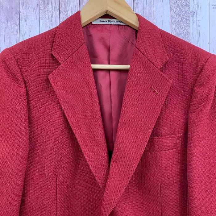 ラコステ LACOSTE テーラードジャケット 背抜き シングル