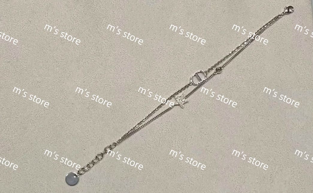 Dior シルバーpetit ダブルブレスレット Dior シルバーpetit ダブルブレスレット Dior PETIT CD ダブル