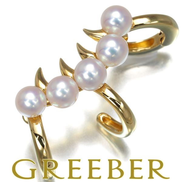 TASAKI タサキ イヤリング ベビーパール 真珠 4.5-4.7mm デインジャースコーピオン イヤーカフ 片耳 K18YG 179643