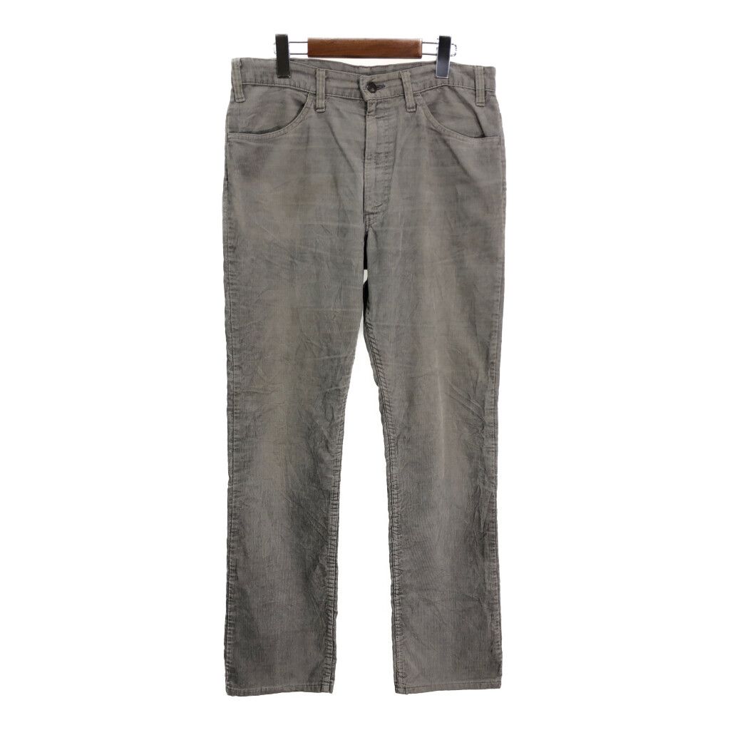 80s Levi's 519-1555 USA製 グレー W34 コーズ 古着 80年代 USA製 Levi's リーバイス 519-1555 コーデュロイパンツ
