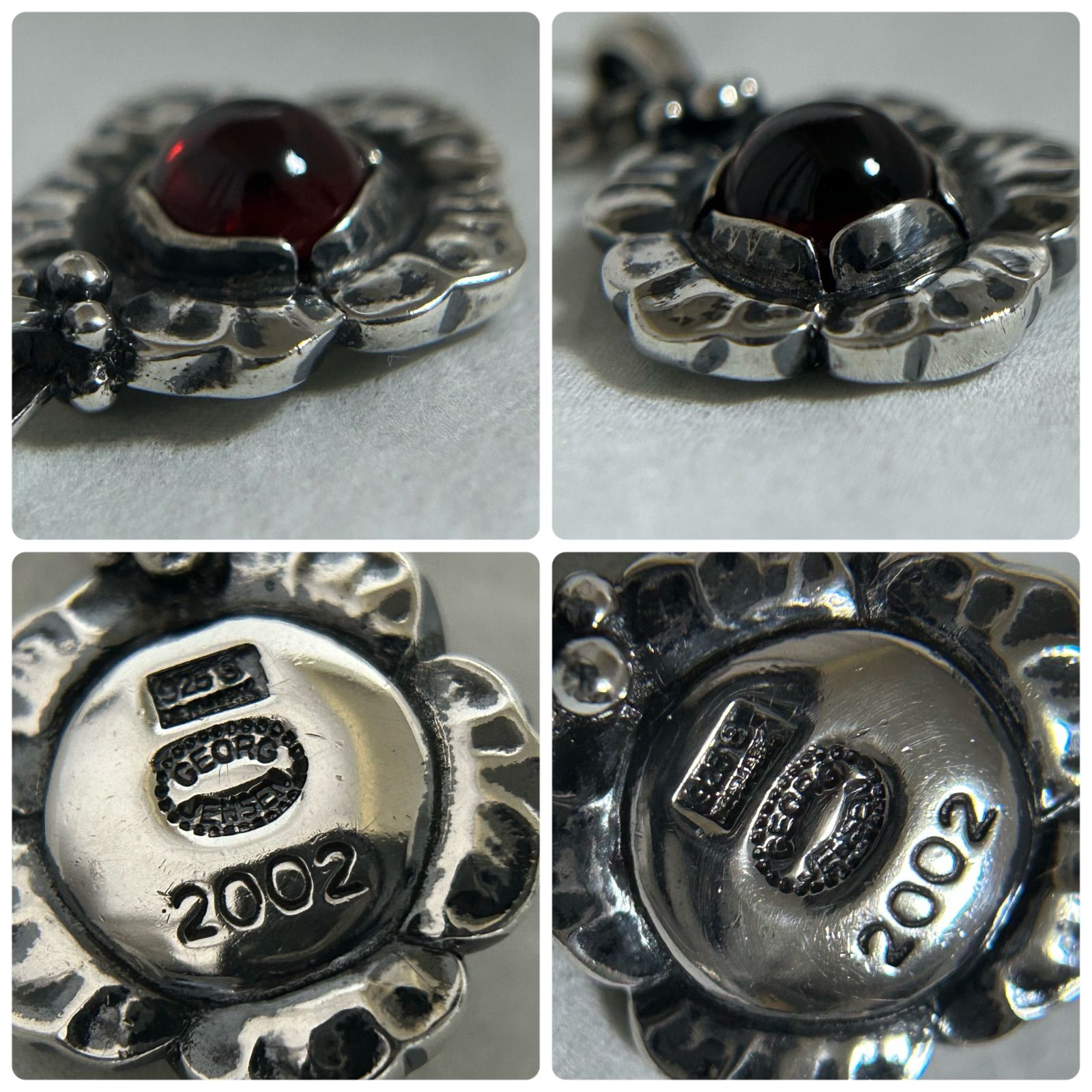 ☆H2977 美品 ジョージジェンセン SV925 ガーネット イヤリング フラワーモチーフ 2002 ヘリテージ Georg Jensen  レディース☆(イヤリング、ピアス)｜売買されたオークション情報、Yahoo!オークション(旧ヤフオク!) の商品情報をアーカイブ公開 -  オークファン（aucfan.com）