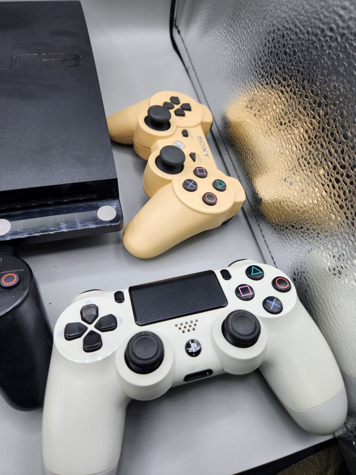 通電未確認・現状品】PS3 CECH-2000A 本体＋コントローラー4個セット