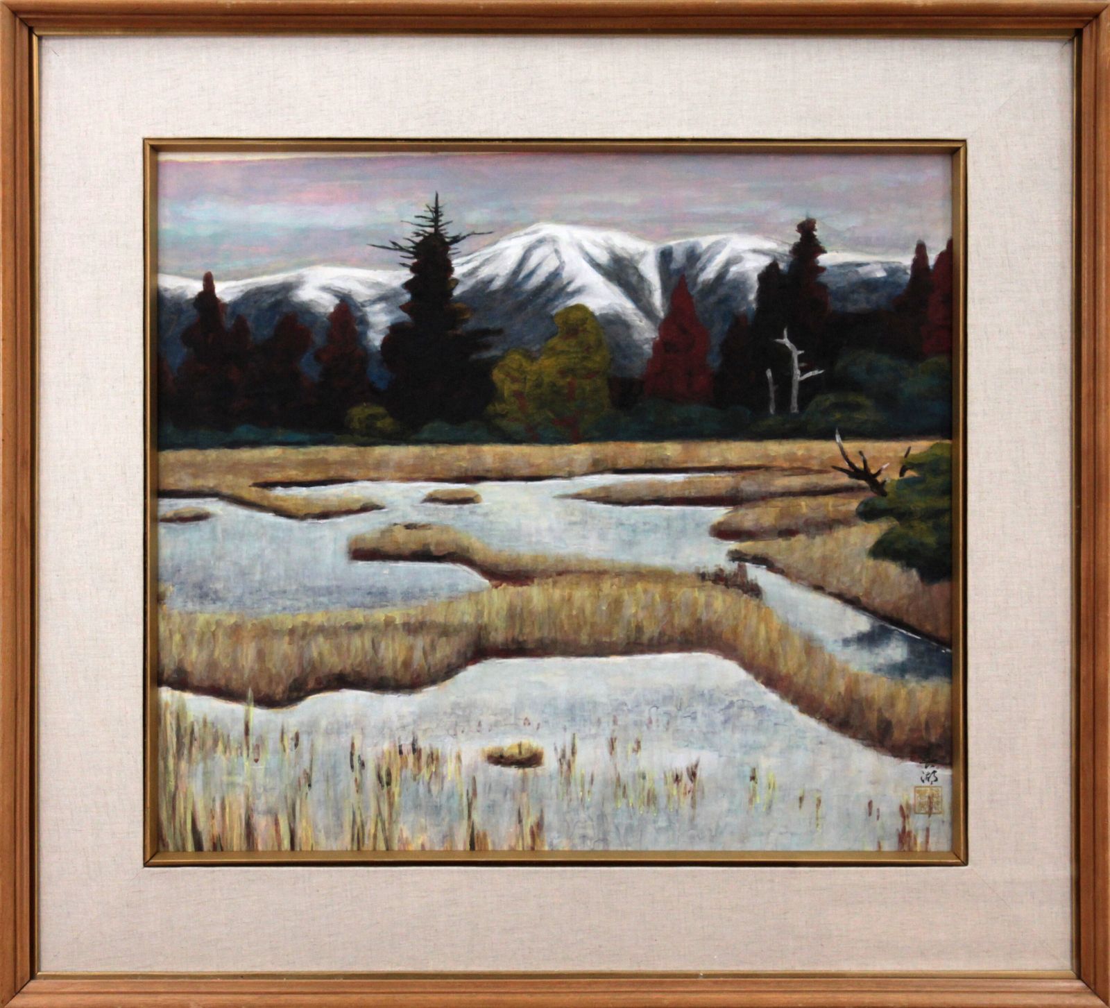 鯰越春湖『風景』日本画【真作保証】 絵画 鯰越春湖『風景』日本画【真作保証】 絵画 - メルカリ