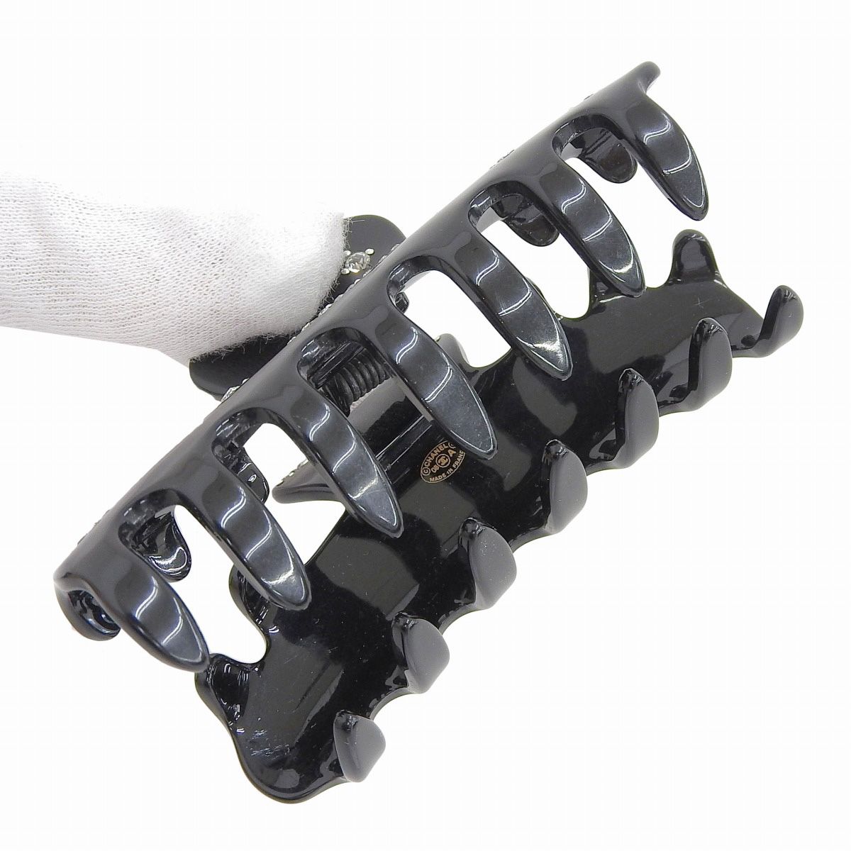 シャネル ココマーク ラインストーン ヘアクリップ レディース