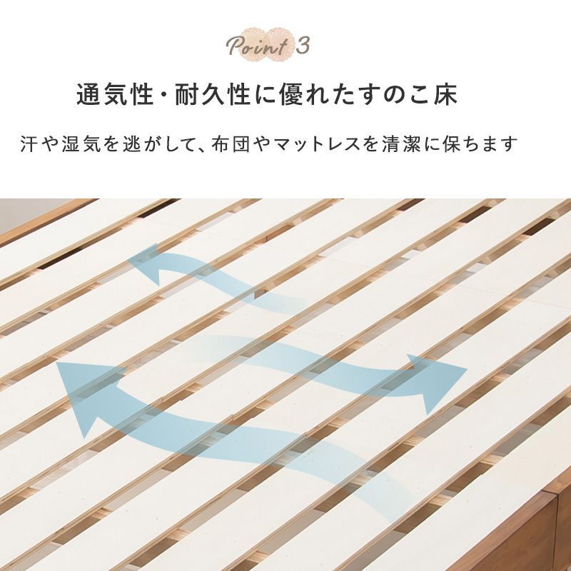 シングル マットレス付シングルベッド ボンネルコイルマットレス すのこベッド 8601 NEXPOTALLINN_EU