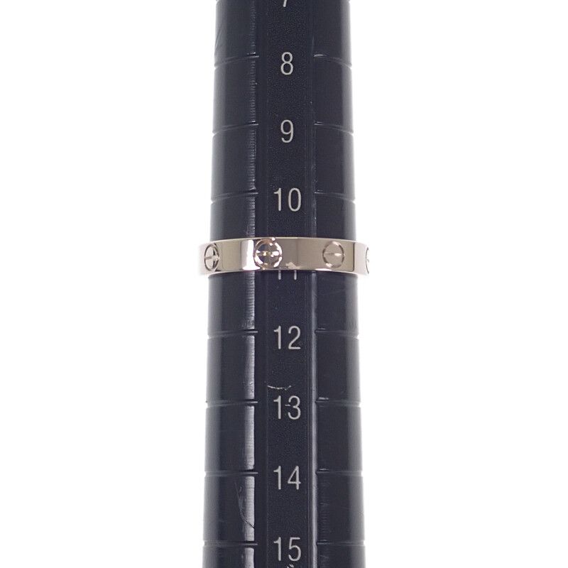 カルティエ CARTIER ミニ ラブ B4085151 リング 指輪 K18WG ホワイト  