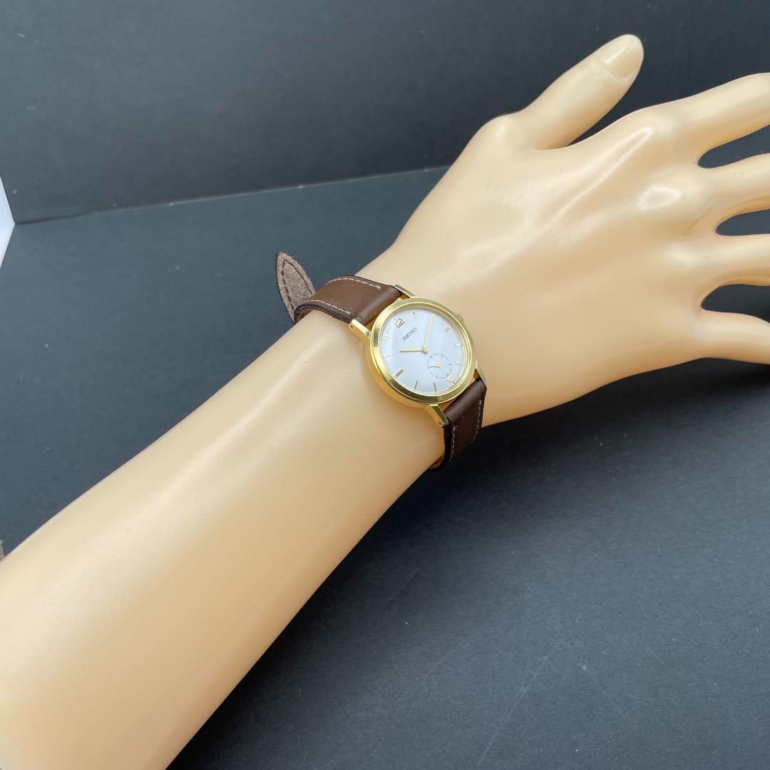 SEIKO 5328-0030 スモセコ 手巻き レディース ゴールドケース