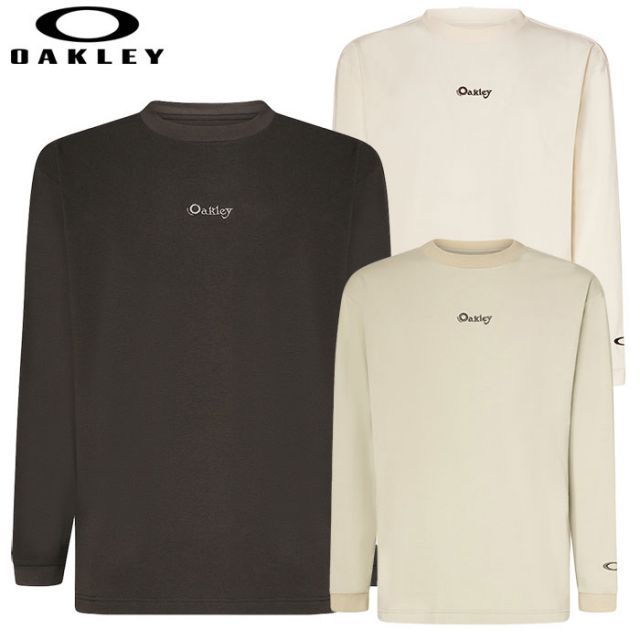 オークリー ゴルフウェア En New Retro L/S Tee Flag 1.7 メンズ FOA406983 長袖シャツ ゴルフウェア 2024秋冬モデル OAKLEY 日本正規品