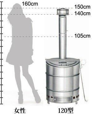 ステンレス製家庭用焼却器