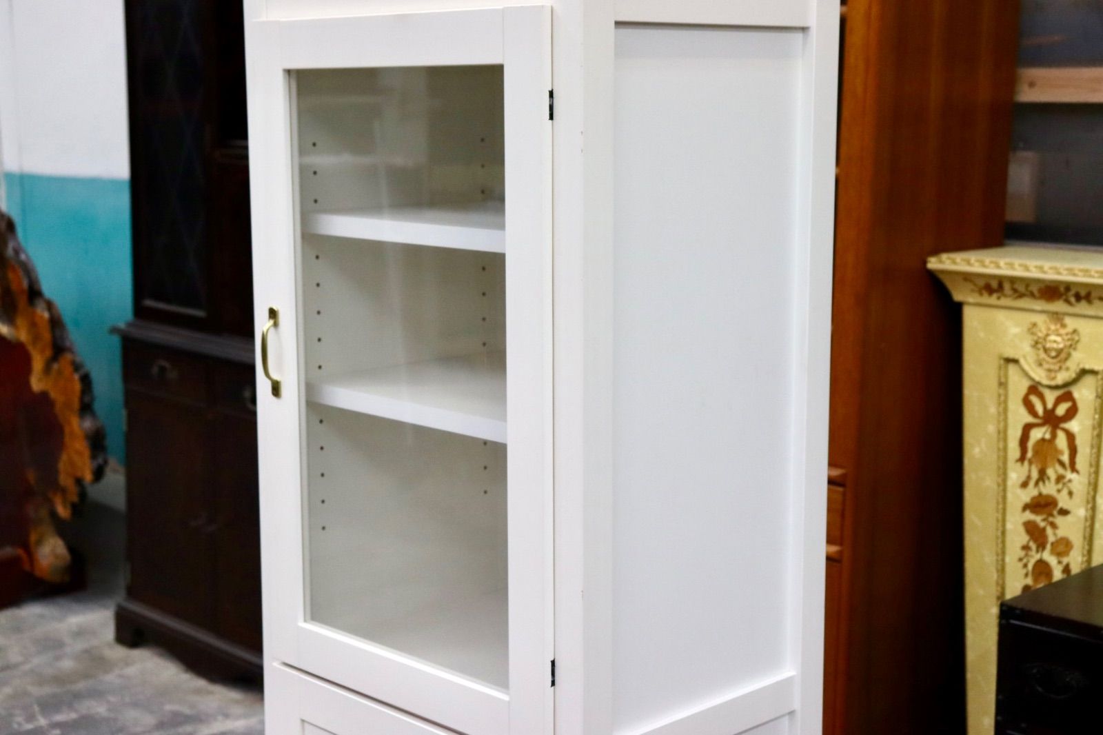 GMIK535A MOMO NATURAL モモナチュラル CIELE LINE シエル キャビネット 飾り棚 キッチンボード パイン材 脇木工 定価約5.9万 MARWIL-DEMENAGEMENTS_CH