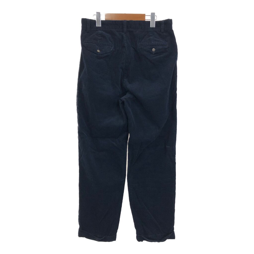 90S Ralph Lauren コーデュロイパンツ ブラック 2タック 88 90S Ralph Lauren コーデュロイパンツ ブラック 2タック 88