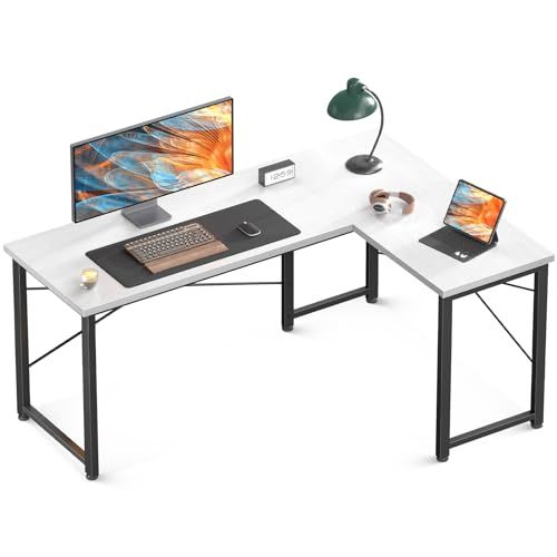 l字デスク パソコンデスク ODK 幅120 ゲーミングデスク L字型 pcデスク デスク 机 ワークデスク 左右切り替え オフィスデスク 組立簡単 在宅勤務 書斎 ホワイト