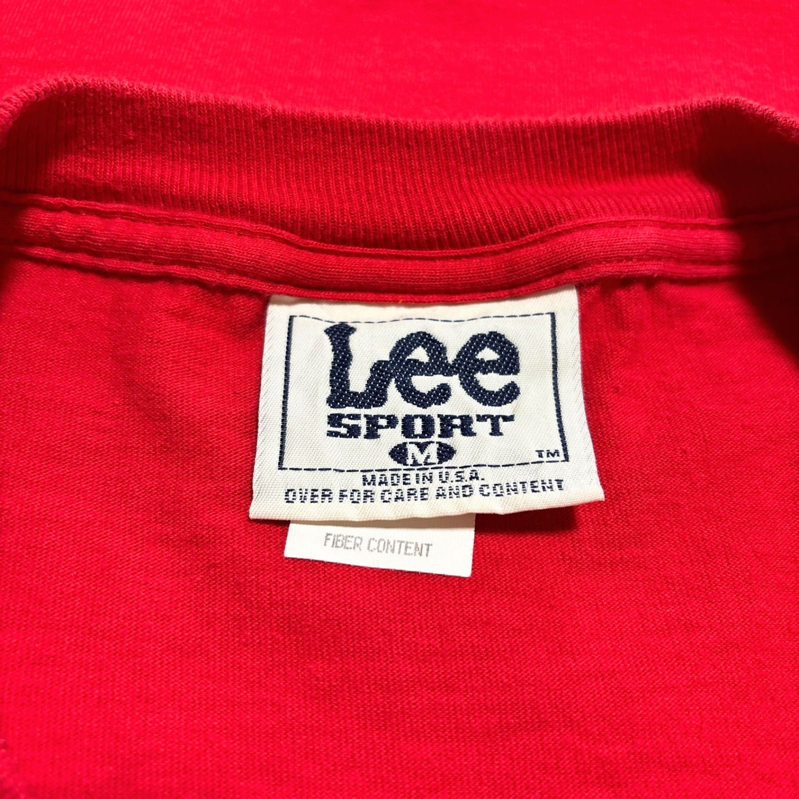 90s USA製 Lee SPORT NHL Detroit Redwings デトロイト・レッドウィングス プリント Tシャツ M USA古着