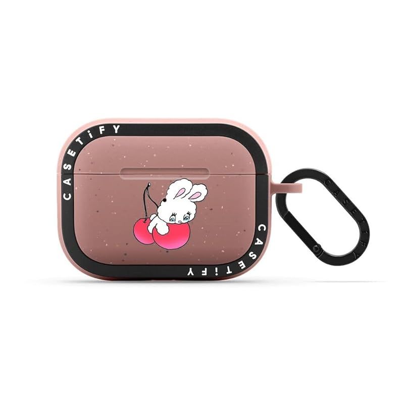 CASETiFY バウンス ケース AirPods Pro ケース 第1世代 - 第2世代 - Bunny on Cherry - マット ダスティー ローズ