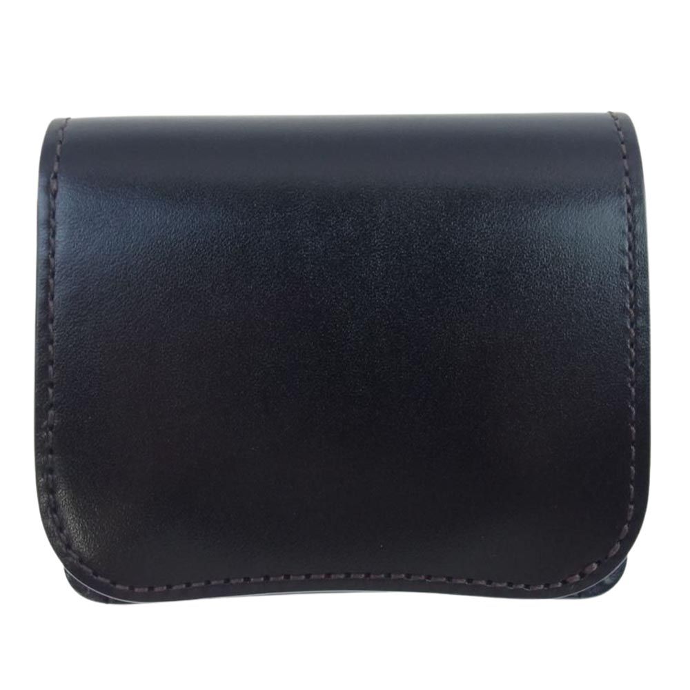 ⭐️未使用級⭐️ワイルドスワンズ パームV2 二つ折り財布 サドルプルアップ 黒 WILDSWANS 未使用 ワイルドスワンズ ミニ財布 クロコ PALM-V2