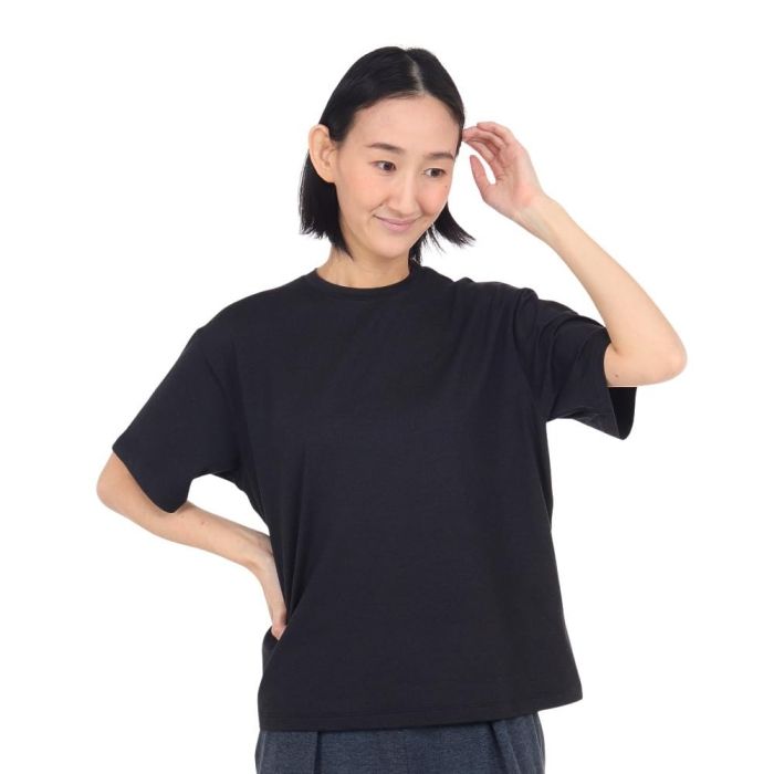 【新品・5営業日で発送】DANSKIN(ダンスキン) ADAJ_S／S_TEE (DC524103) 色 : ブラック サイズ : M 