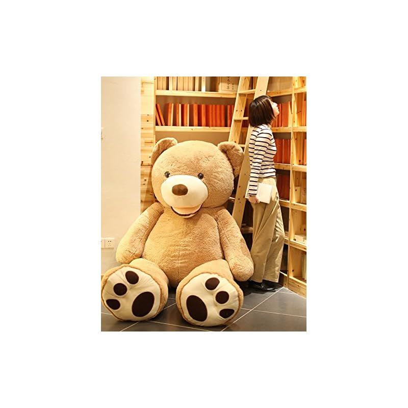 MIXUS ぬいぐるみ 大きい くま|クマ ぬいぐるみ|大きい ぬいぐるみ|テディベア|クマのぬいぐるみ|抱き枕 巨大ぬいぐるみ|ぬいぐるみ 特大|くまのぬいぐるみ 大きい|teddy bear|プレゼント|お祝い|店飾り ライトブラウン 0