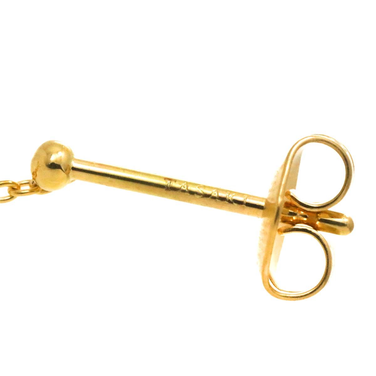 タサキ TASAKI コメット プラス アコヤ真珠 6.7mm ピアス K18 YG 750