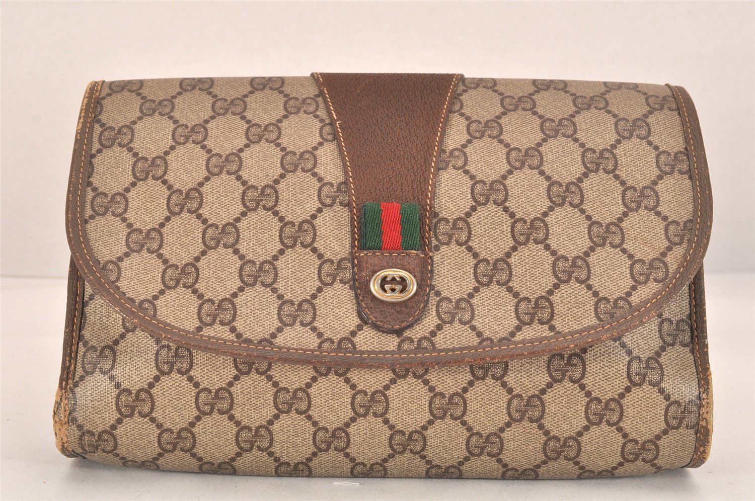 グッチ　クラッチバッグ　ブラウン　シェリーライン 楽天市場】GUCCI グッチ オールドグッチ クラッチバッグ