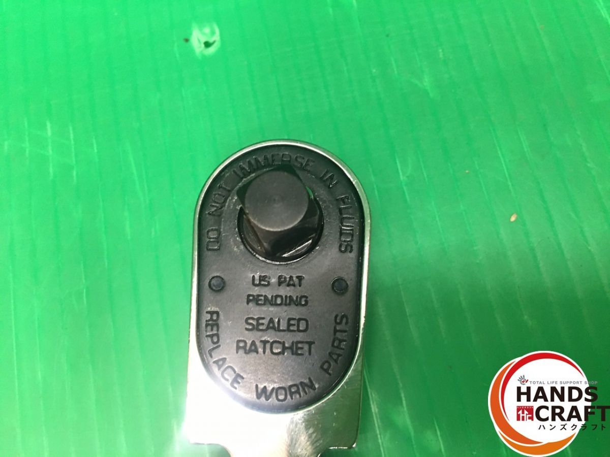 お試しください！ 品 Snap-on スナップオン 3|8 9.5mm スタビー フレックスラチェット FKF100 締付工具 ハンドツール ラチェトハンドル 【全国送料無料】