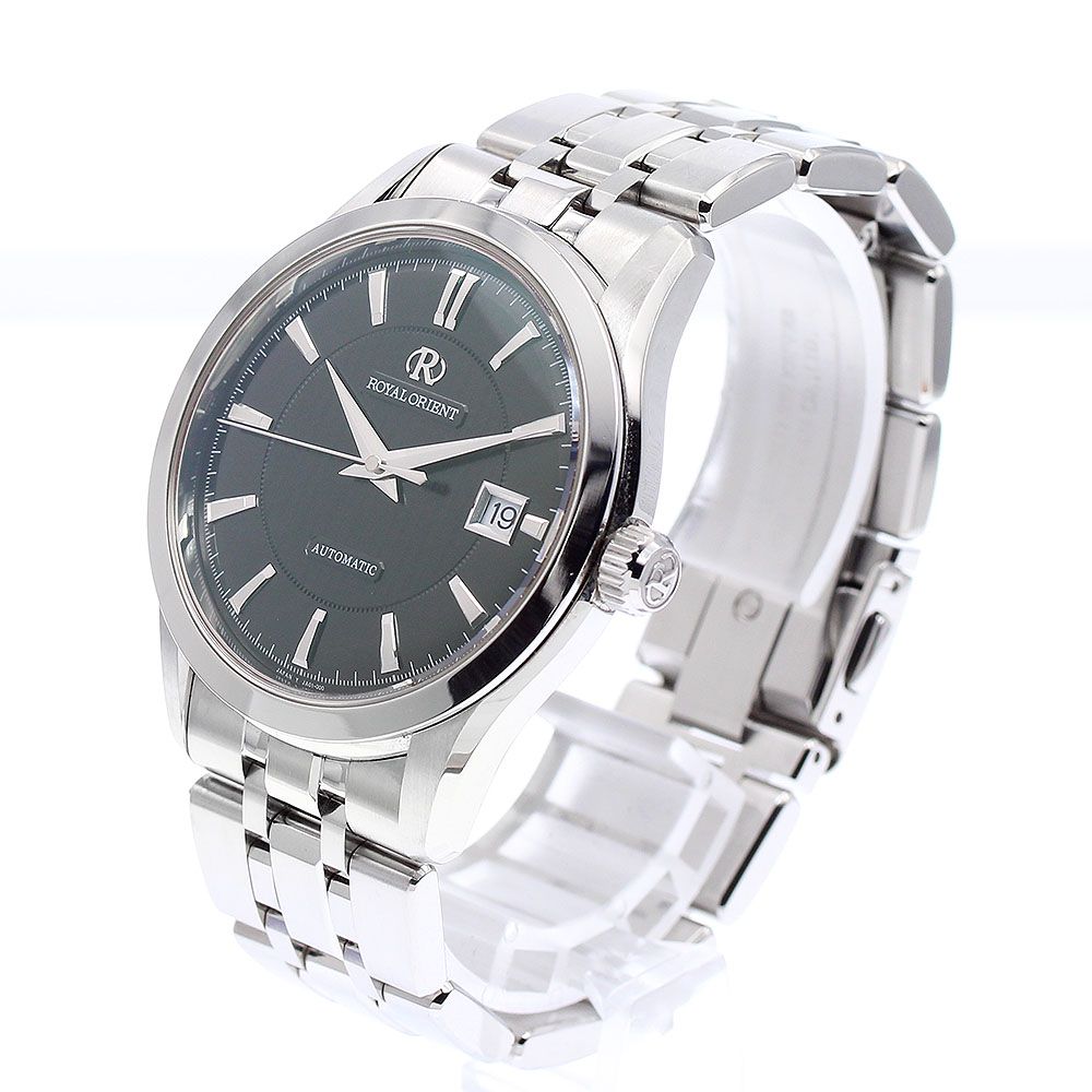 Royal Orient ロイヤル オリエント SS 21石 手巻き アンティーク 腕時計 手縫い本革ベルト付 稼動中！! ロイヤルオリエント WE0041EK SS AT 白文字盤 ＡＢランクの買取参考