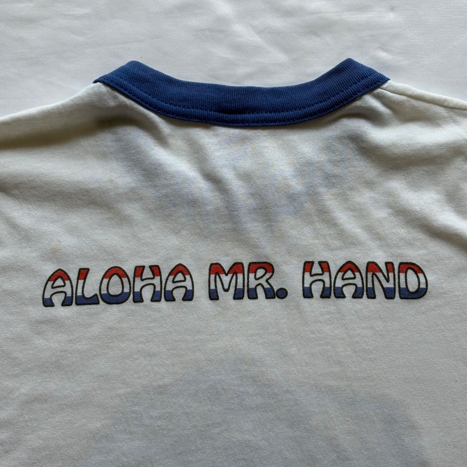90s SOFFE “BEASTIE BOYS - ALOHA MR.HAND” S/S Ringer T-Shirt 