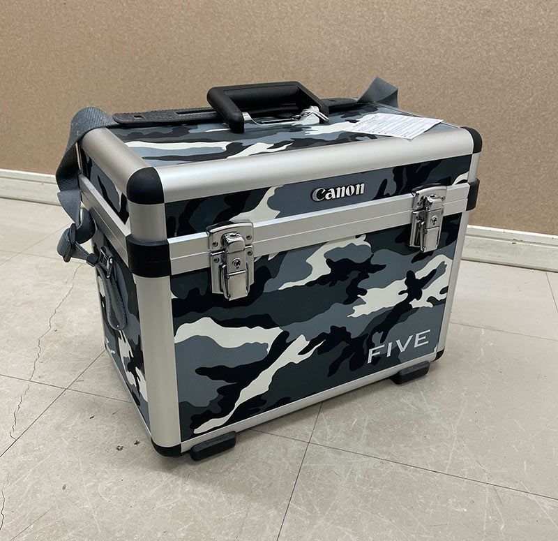 Canon FIVE 迷彩柄オリジナルアルミトランク Canon キャノン FIVEオリジナルアルミトランク 迷彩柄 CANON キヤノン