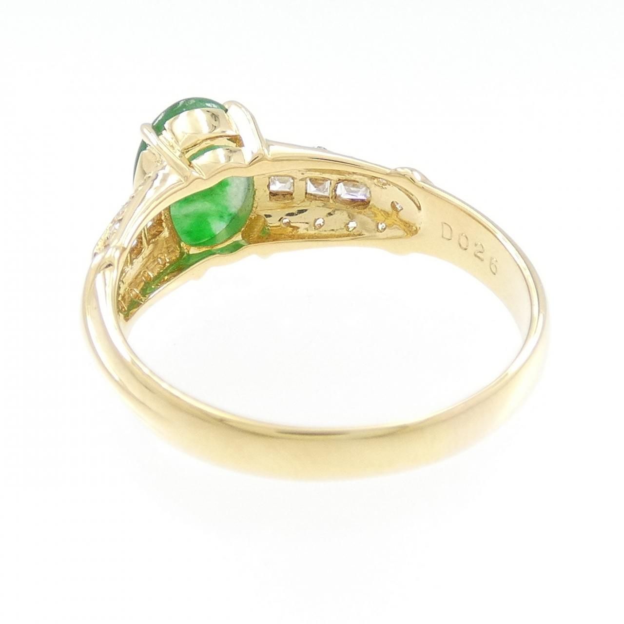 K18YG ヒスイ リング 1.15CT - メルカリ 