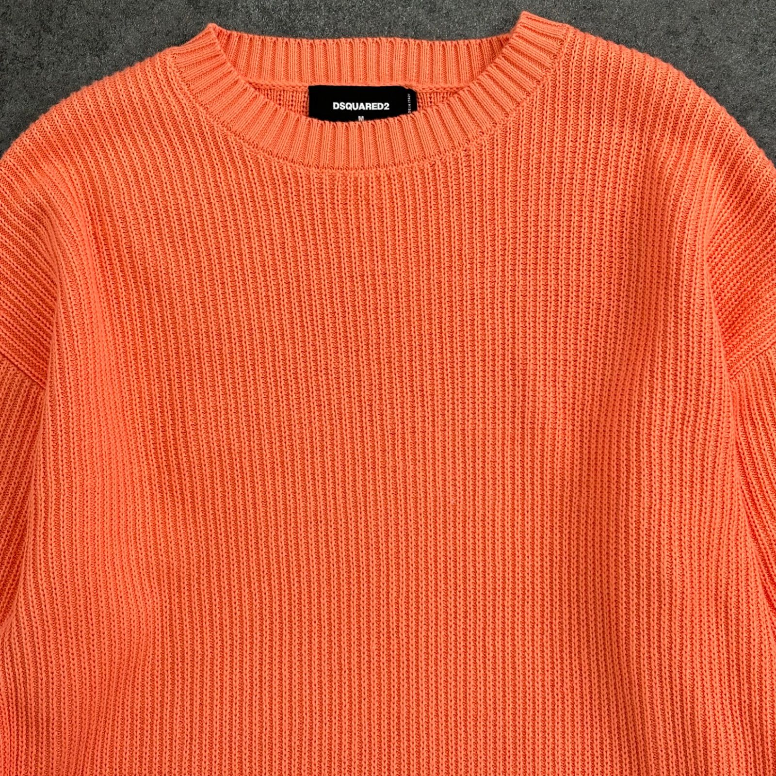 Made in ITALY DSQUARED2 Rib Sweater Orange イタリア製 ディースクエアード リブニット ニット セーター  オレンジ メンズ - メルカリ