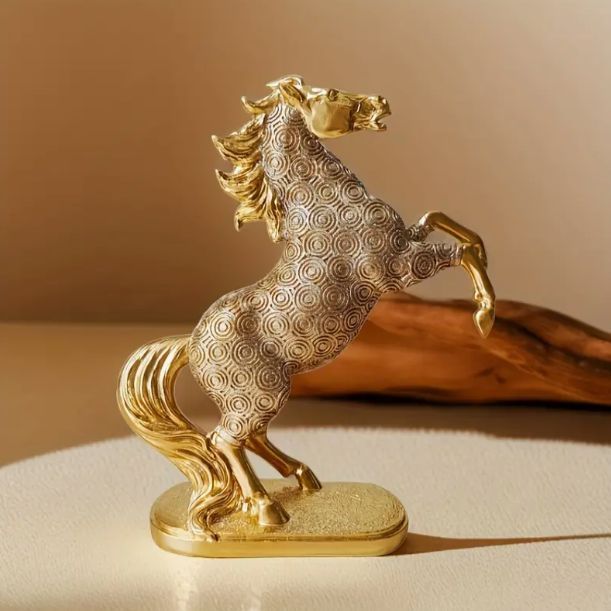 [未使用] 馬 置物 アンティーク 美術品 アート オブジェ 豪華 極希少 アンティーク 馬 置物 レトロ オブジェ 工芸品