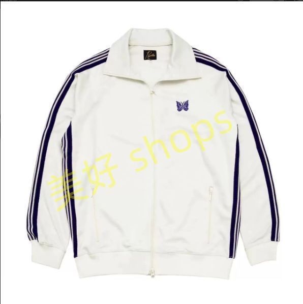 新品未使用】Needles ニードルス トラックジャケット White+Blue 男女 