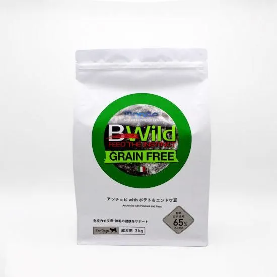 BWild アダルト アンチョビwith ポテト&エンドウ豆 3kg×2袋