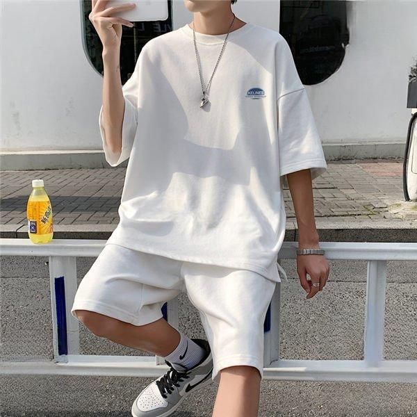 人気定番，大得価 ジャージ メンズ スウェット上下セット ハーフパンツ上下セット セットアップ 半袖ジャージ 夏用ジャージ トレーニング ウェア 通気 夏【0912】 トレーナー・スウェット
