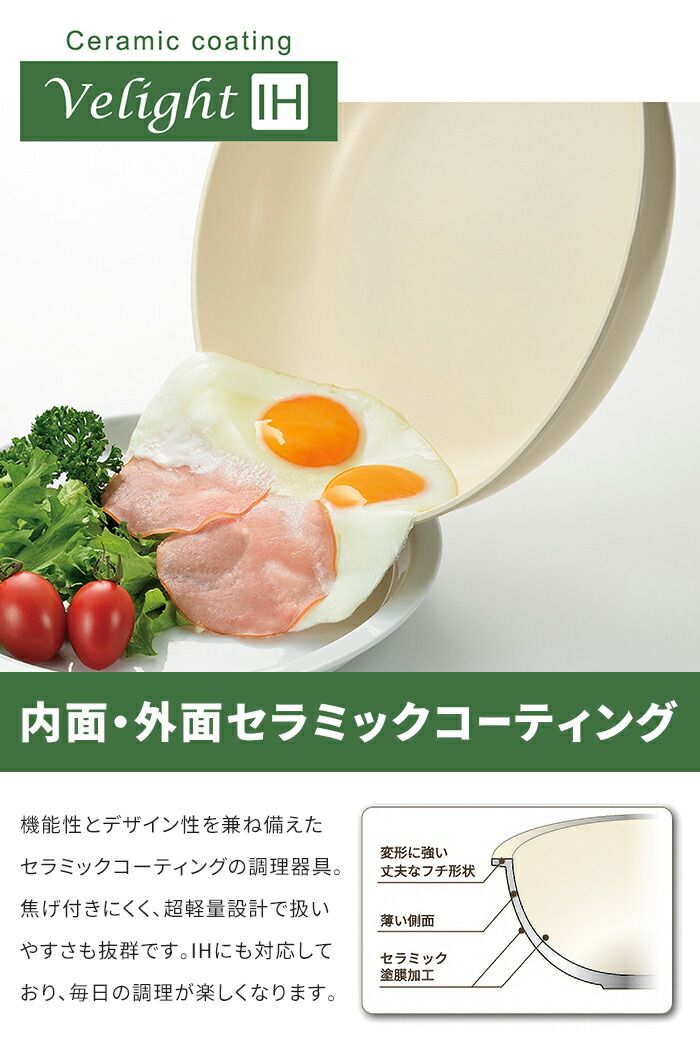 26cm|炒め鍋 28cm|兼用ガラス蓋|卵焼き器
