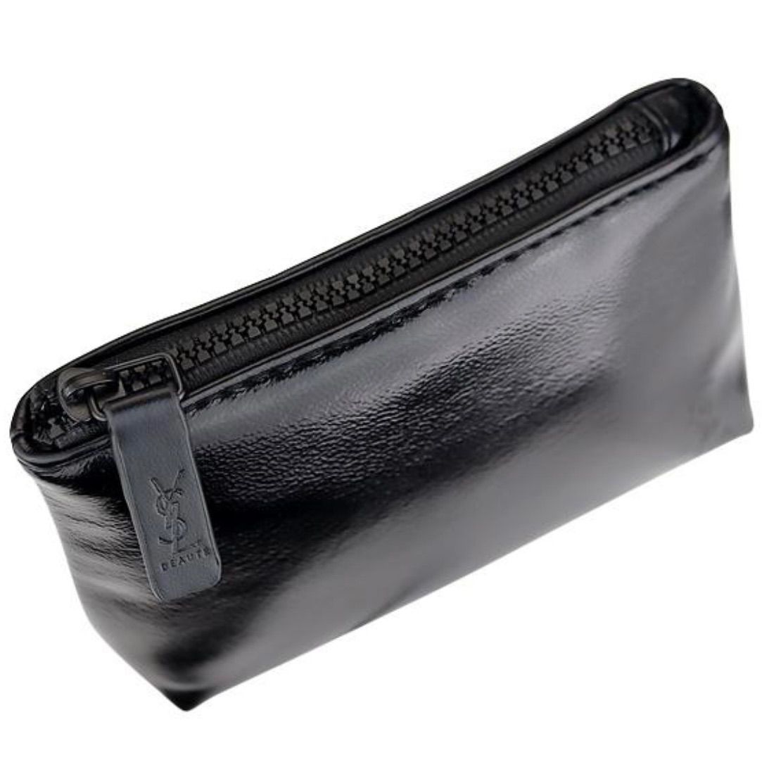 YSL ノベルティ ヴァニティ ポーチ ブラックレザー調ポーチ YSL ノベルティ ヴァニティ ポーチ ブラックレザー調ポーチ