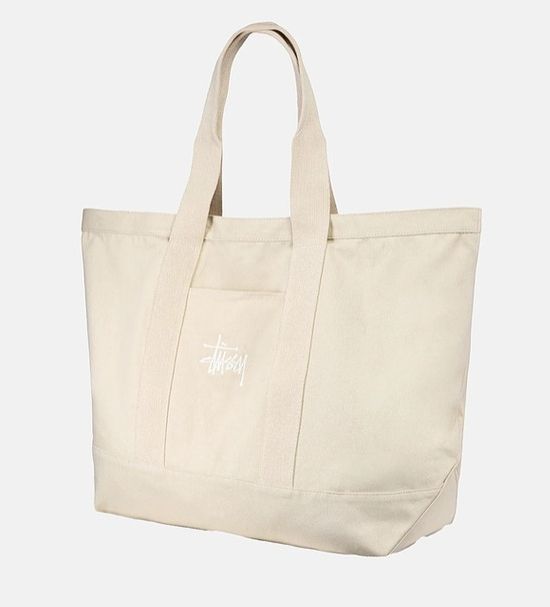 STUSSY】☆トートバッグ☆ NEEDLE PUNCH XL TOTE BAG♪ STUSSY ☆XL 
