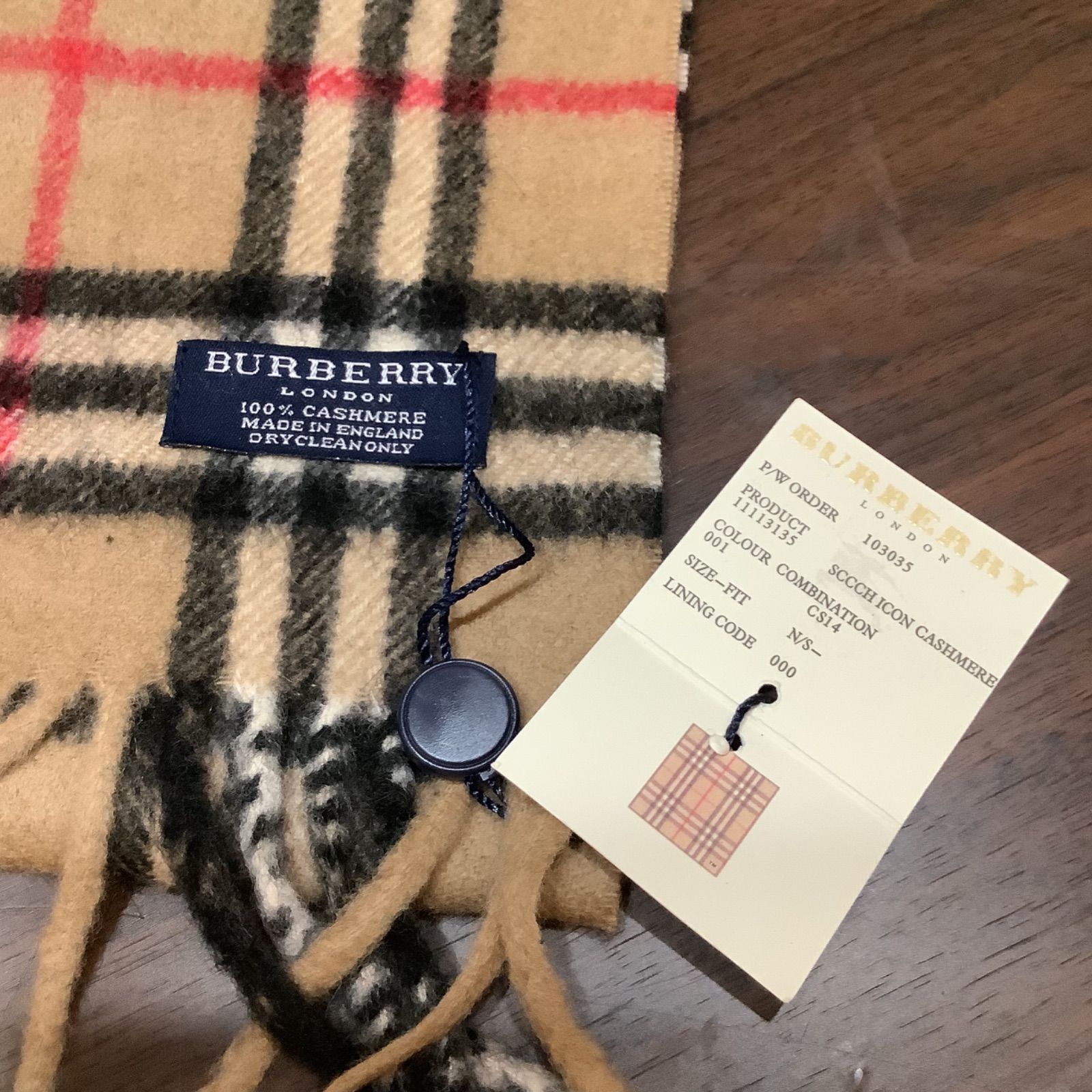 イギリス製 バーバリーロンドン BURBERRY LONDON カシミヤ100