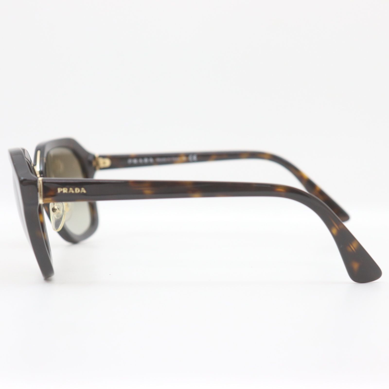 ◇美品◇【PRADA】サングラス SPR 25R 55_21 2AU-4M1 Prada SPR 25R 2AU-4M1 - Havanna/Green Gradient by Prada for Women