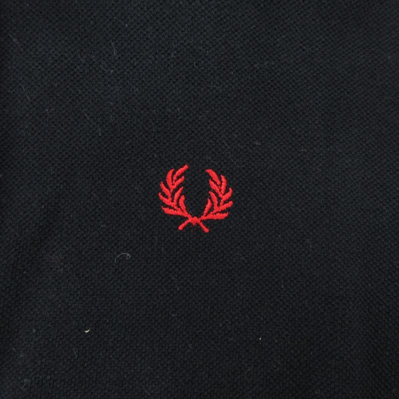 フレッドペリー FRED PERRY ポロシャツ ロゴ 刺繍 鹿の子 半袖 S